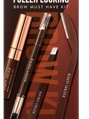 Fuller Looking Brow Kit — Deep Brown